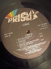 LIME 3 PLP 1020 1983 Mantra Records Original 1st Pressing, Edition,Prism VG VG+
