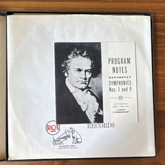 vinyl record: RCA Victor Beethoven Symphonies 1 & 9 Toscanini 33RPM LM-6009