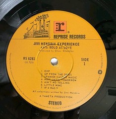 The Jimi Hendrix Experience Axis: Bold As Love Vinyl Lp 1976 Reprise #RS-6281 NM