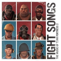 Fight Songs: The Music of Team Fortress 2 TF2 Vinyl Soundtrack (Orange Poster)