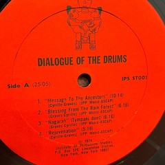 Andrew Cyrille Milford Graves Dialogue Of The Drums Vinyl Record LP 1974 001 VG+