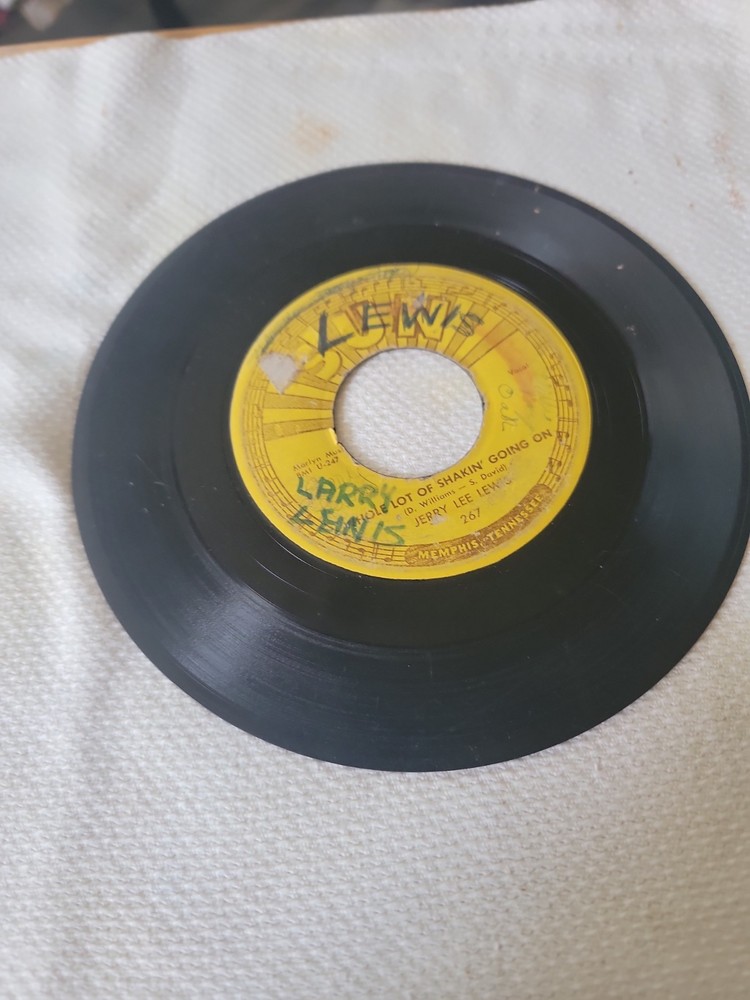 Vintage 7-inch Vinyl Record 45 RPM “Whole Lot Of Shakin’ Going On ” By Jerry…