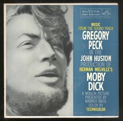 MOBY DICK Soundtrack 45RPM DOUBLE EP w/ PC Gregory Peck Composed by P. Sainton