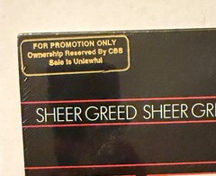 GIRL – SHEER GREED LP SEALED 1980 NJZ 36490 GOLD PROMO STAMP GLAM ROCK
