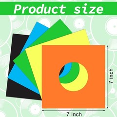 100 Pieces Paper Vinyl 45 RPM Record Sleeves 7 Inch Record Protection Paper Cove