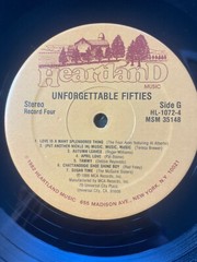 Unforgettable Fifties 4X LP, RCA Special Products HL-1072/4 VG
