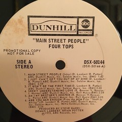 FOUR TOPS LP MAIN STREET PEOPLE ( PROMO )