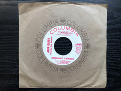 John Barry MIDNIGHT COWBOY 1969 Columbia 45 PROMOTIONAL single VG+