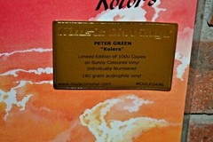 PETER GREEN – Kolors, Limited Import 180G SUNNY COLORED VINYL LP Foil #’d New!