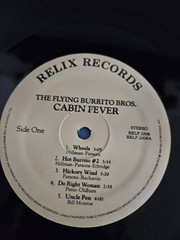 Flying Burrito Bros – Cabin Fever LP Relix RRLP 2008 Country Rock Gram Parsons
