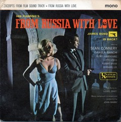 John Barry – From Russia With Love (7″, EP, Mono, RE) (Very Good Plus (VG+))