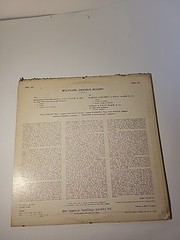 Wolfgang Amadeus Mozart: Musical Heritage Society Album