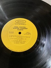 THE PAUL WINTER~ CONSORT ICARUS LP ORIG ’72 EPIC KE-31643 WORLD FOLK GEM/ VG+