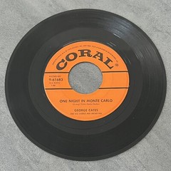 George Cates Orchestra Where There’s Life One Night In Monte Carlo 7” 45 RPM VG