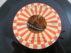 THE HEARTBEATS – CRAZY FOR YOU & DARLING HOW LONG ROULETTE GG-25 EX