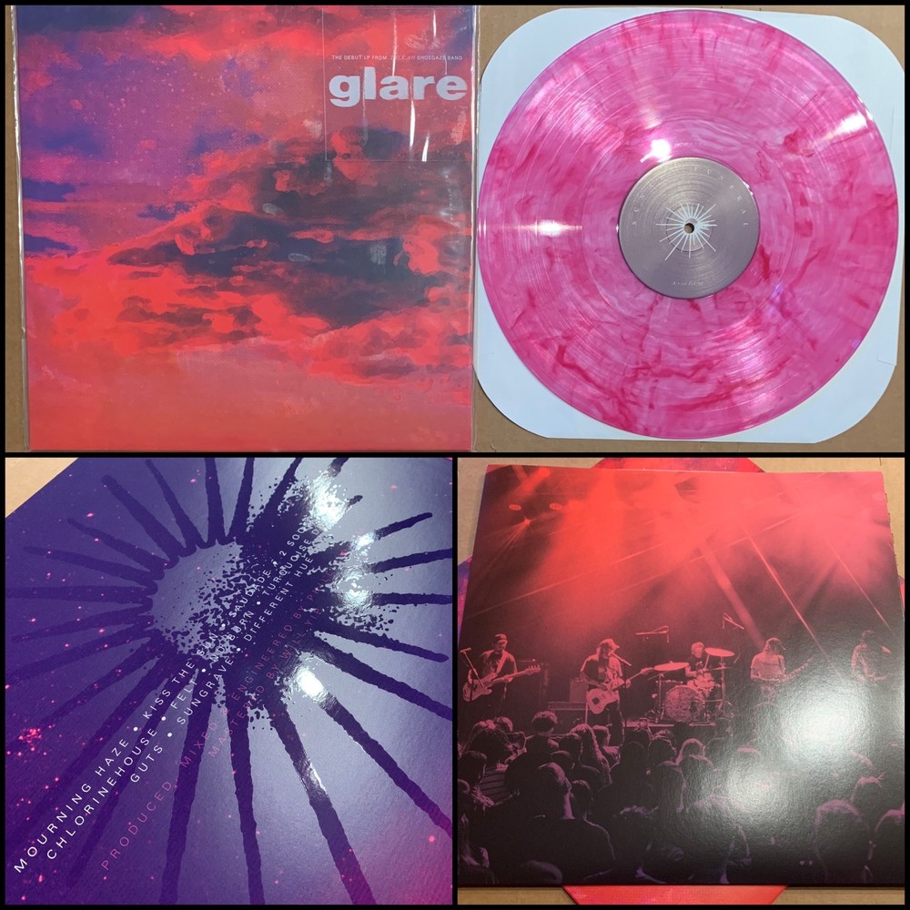 GLARE Sunset Funeral LP Nu Violet Vinyl /300-All Under Heaven Leaving Time Whirr