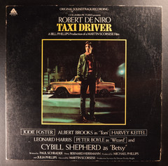TAXI DRIVER • BERNARD HERRMANN • HOLLYWOOD REPORTER ADD 1977 + VINYL LP REC 1976