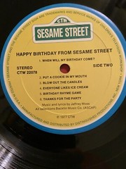 Sesame Street ‎Happy Birthday LP Vinyl Record Original Pressing 1977 CTW 22078