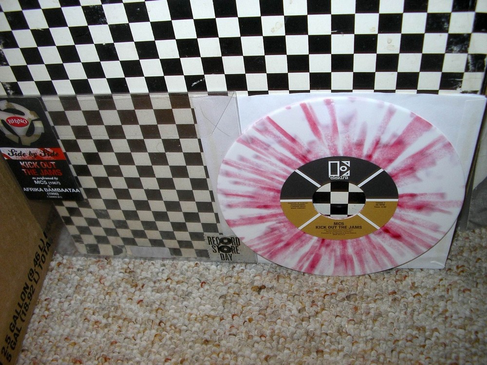 MC5/AFRIKA BAMBAATAA-Kick Out The Jams-OR.’12 NOS RSD NEW PINK/WHT.SPLATTER 45!!
