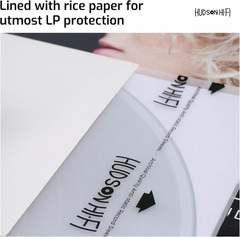 Hudson Hi-Fi Anti-Static Vinyl Record Inner Sleeves 100 Pack – Durable Clear Dis