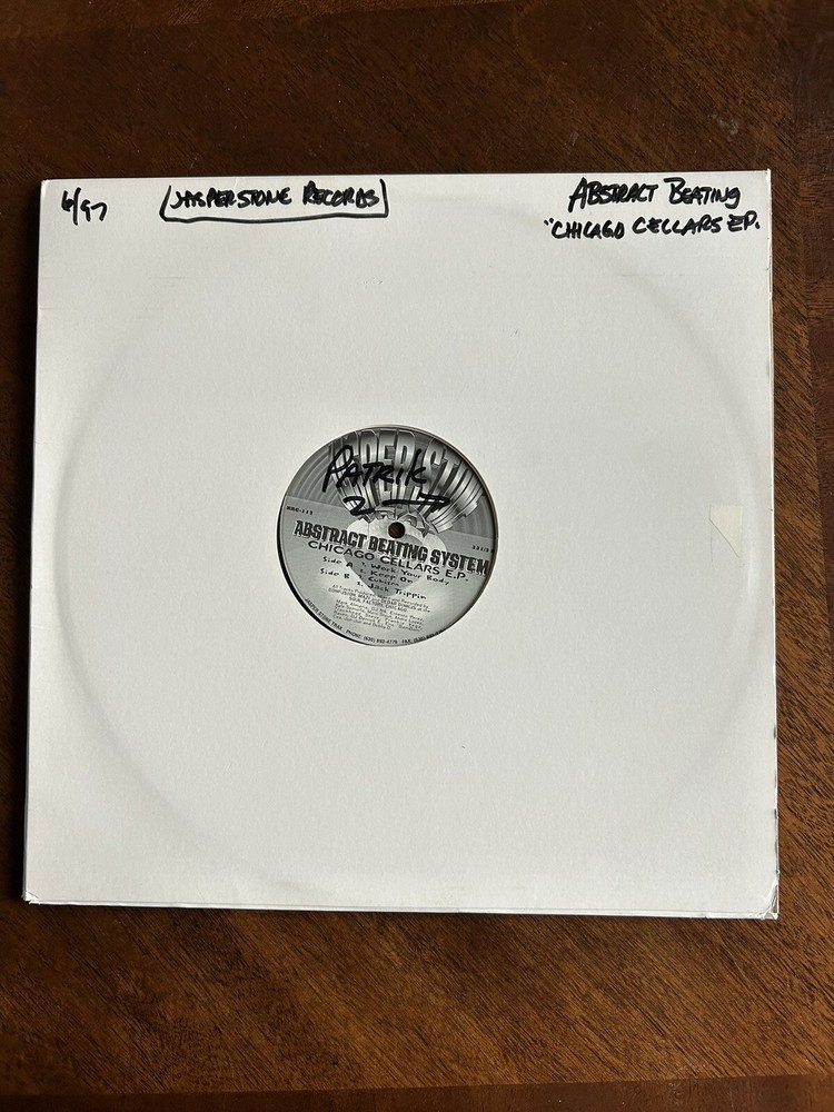DJ Rip~Abstract Beating System/ Chicago Cellars~12″ Vinyl~Jasper Stone Trax~