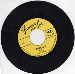 Goldilocks The Three Bears Vintage 45 RPM Tunes For Tots Paula Goodroe # 8 Story
