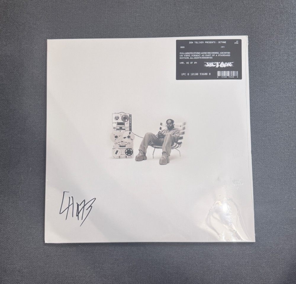 DON TOLIVER Octane Playback Edition WHITE Vinyl 2LP SIGNED Cover Jacket