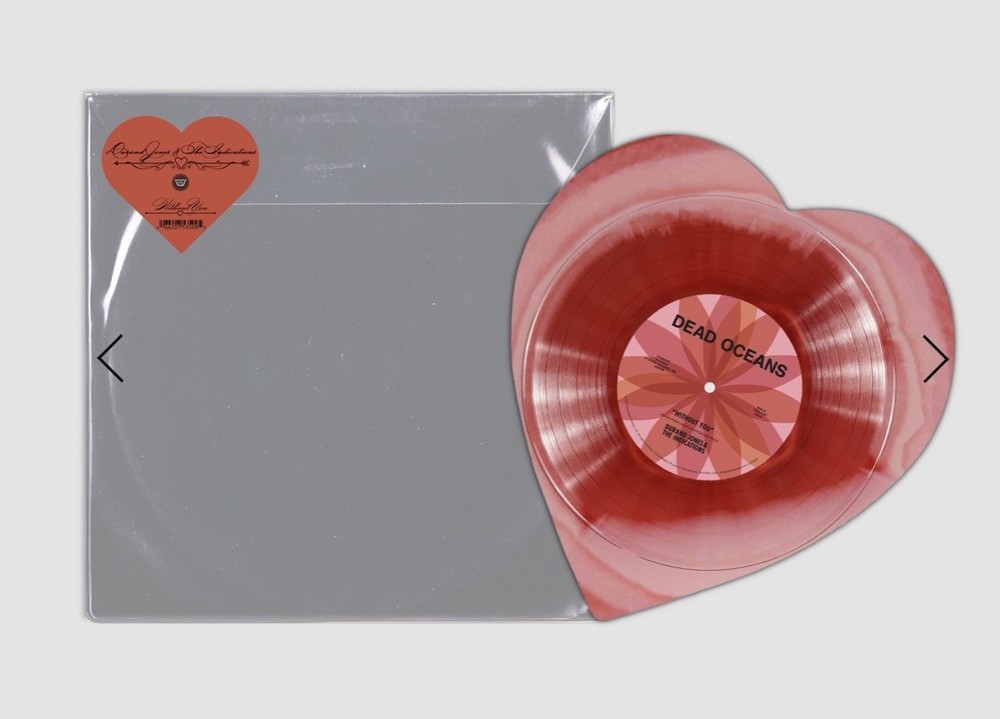 Durand Jones & The Indications-Without You/Everything-VV RARE Heart Shaped Vinyl