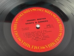 Johnny Winter Saints & Sinners Vinyl LP 1974 Columbia PC 32715 Original Press