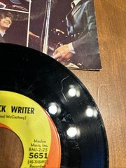 The BEATLES Paperback Writer/Rain 45 rpm Pic SLEEVE 1966 VG+- Scranton Pressing