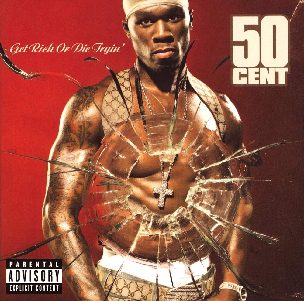 Get Rich or Die Tryin’ Explicit Lyrics, Clear Colored Vinyl 2XLP