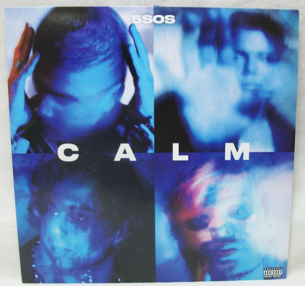 2020 5SOS “Calm” LP Transparent Blue Vinyl Record NM Cond. (5 Seconds Of Summer)