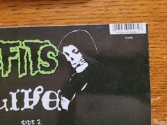 Misfits Evilive LP 1989 2nd Press Plan 9 Caroline Records EX/EX VERY RARE CLEAN