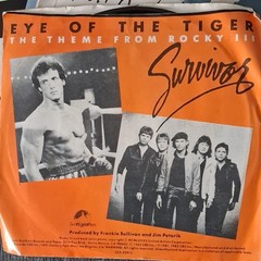 Survivor Eye of the Tiger Vinyl 7″ Single Scotti Brothers Rock 45 RPM Stereo