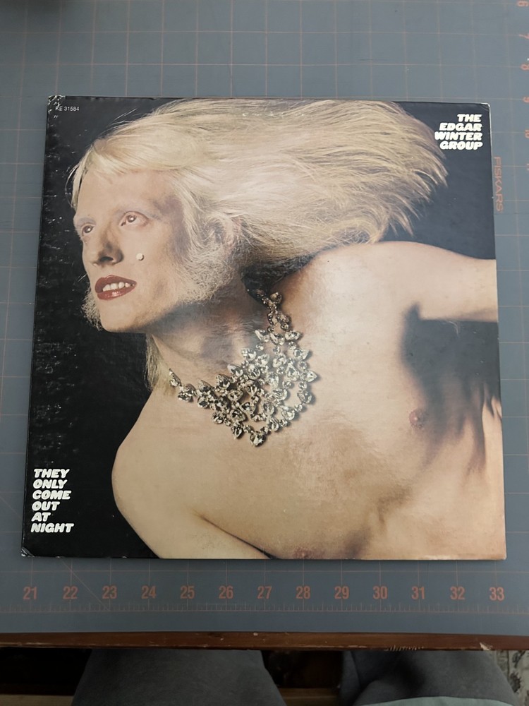 Edgar Winter THEY ONLY COME AT NIGHT – Sterling Epic KE-31584 LP 33 Vinyl EX/EX