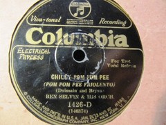 1928 BEN SELVIN Or CHILLY POM POM PEE/ Just a Night for Meditation COLUMBIA 1426