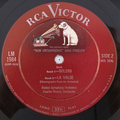 Ravel | Bolero – The Virtuoso Orchestra – Charles Munch 1956 LP Record LM-1984