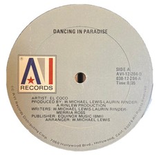 EL COCO DANCING IN PARADISE Disco 12” LOVE IN YOUR LIFE 12″ 1977 Rinder & Lewis