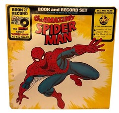 Power / Peter Pan Mixed Lot of 5 Vinyl LP Records Spider Man /Superman