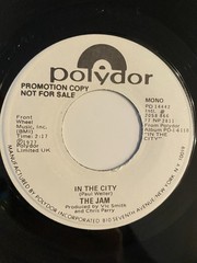 The JAM – 1977 Polydor Promo In The City 7″ MONO STEREO 45 Paul Weller
