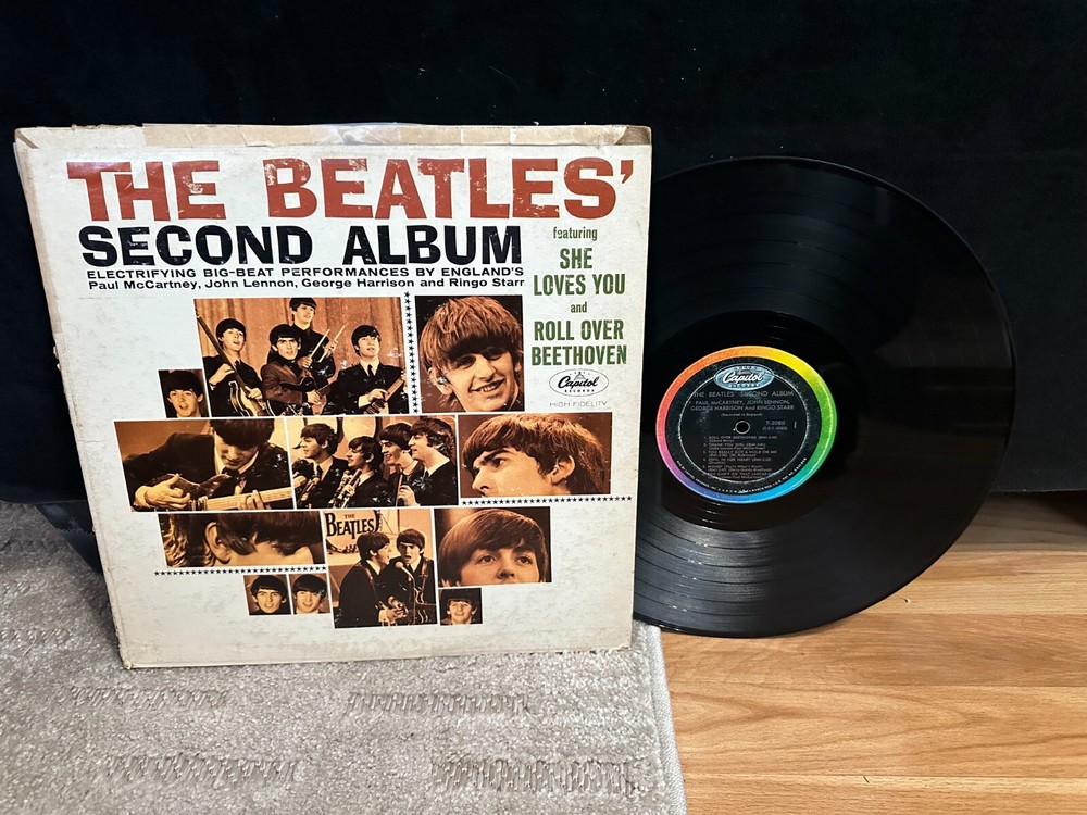 The BEATLES Second Album vinyl LP GOOD G Capitol 1964 ORIG Rainbow MONO