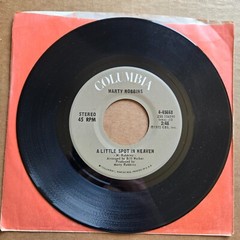 MARTY ROBBINS A Little Spot In Heaven/I’ve Got A Woman’s Love 45 Columbia Sleeve