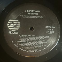 LIBERACE I Love You 1977 AVI Records LP NM/NM In Shrink