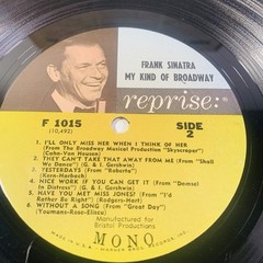 Frank Sinatra – My Kind Of Broadway 1965 Mono Reprise Jazz Vocal Vinyl