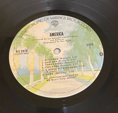 America – Self Titled Debut Album 1973 Reissue LP Warner Bros BS 2576