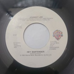Johnny Lee ~ Hey Bartender/ Blue Monday ~ Warner Bros. 45 RPM Record
