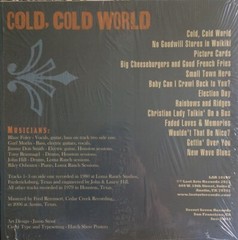 Blaze Foley ‎- Cold, Cold World LP – Vinyl Album – SEALED NEW RECORD