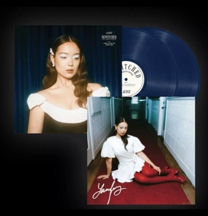 Laufey Bewitched: Goddess Edition Discord Exclusive Navy Double LP Signed Art