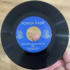 ROSE McGUIRE & POWER PACK Stop Letting Drugs Rule You 45 NM* RARE Hip Hop Rap