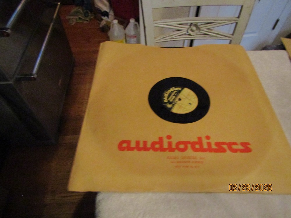 Vintage Audio Discs New York NY 16″ Record Recorded Unknown Audiodisc Device